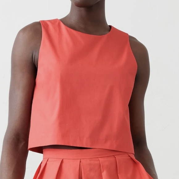 Poplin Shell Tank - Picture 1 of 10